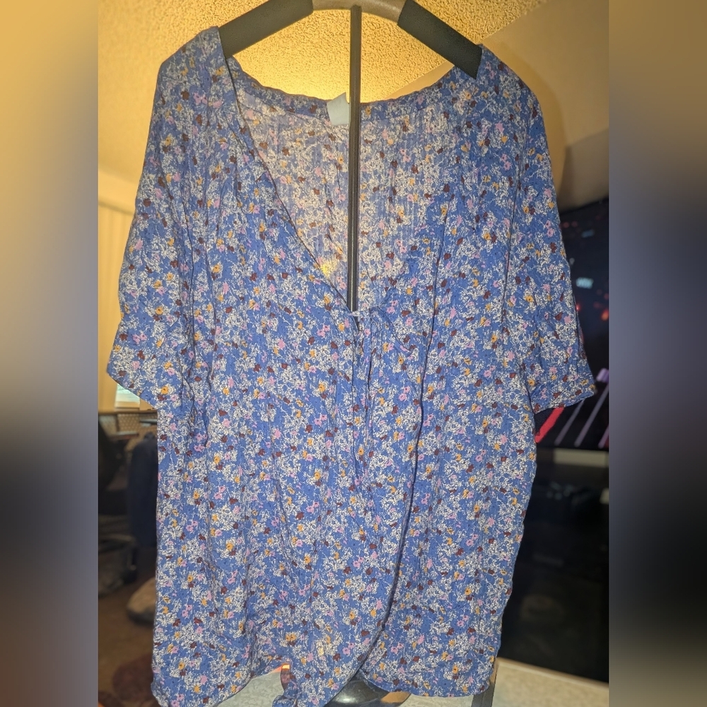 Floral Blue Dress